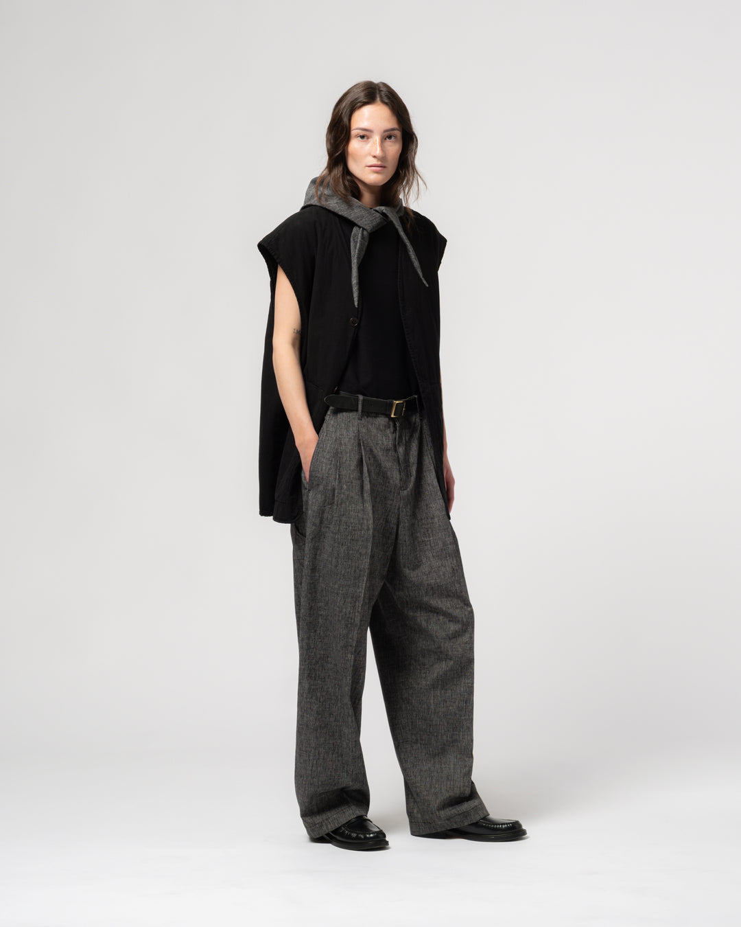 G.o.D Ridge Vest Padded Cotton Faded Black