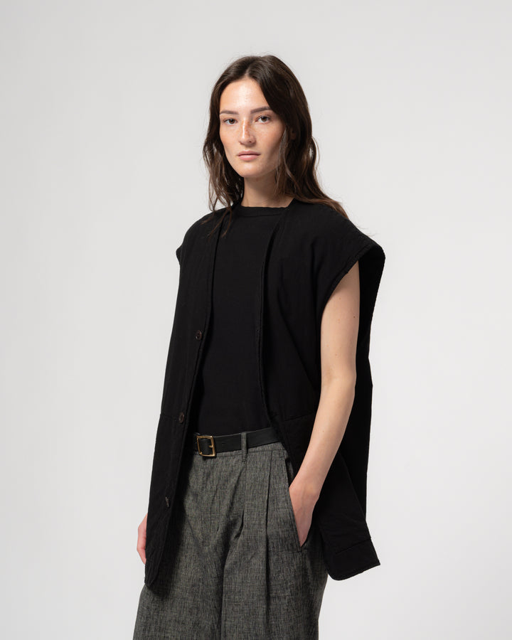 G.o.D Ridge Vest Padded Cotton Faded Black