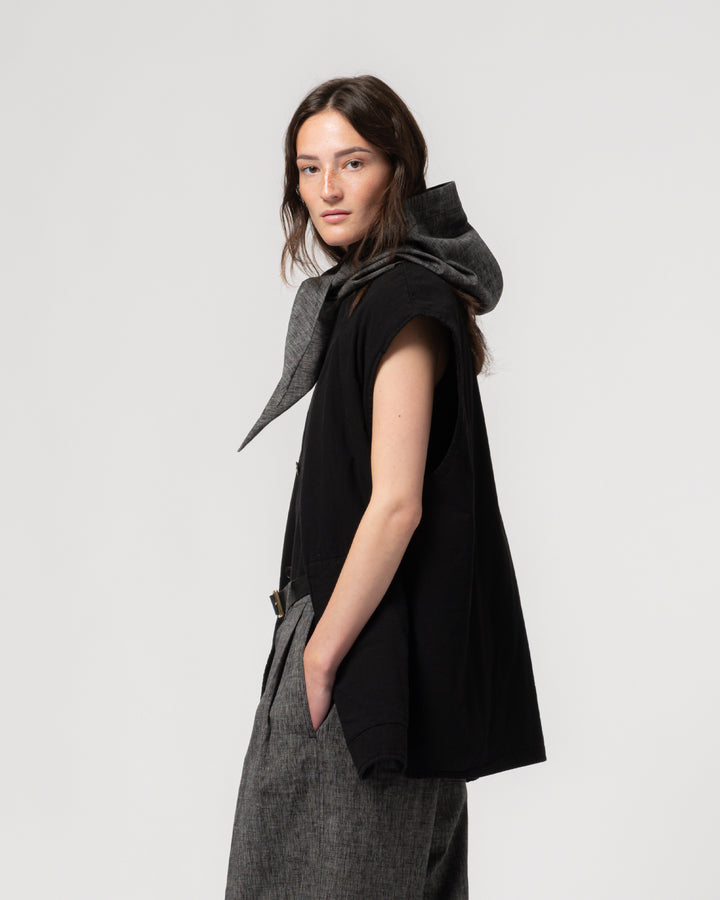 G.o.D Ridge Vest Padded Cotton Faded Black
