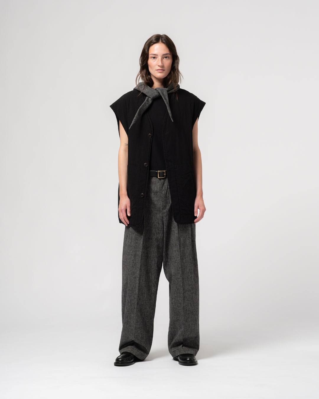 G.o.D Ridge Vest Padded Cotton Faded Black