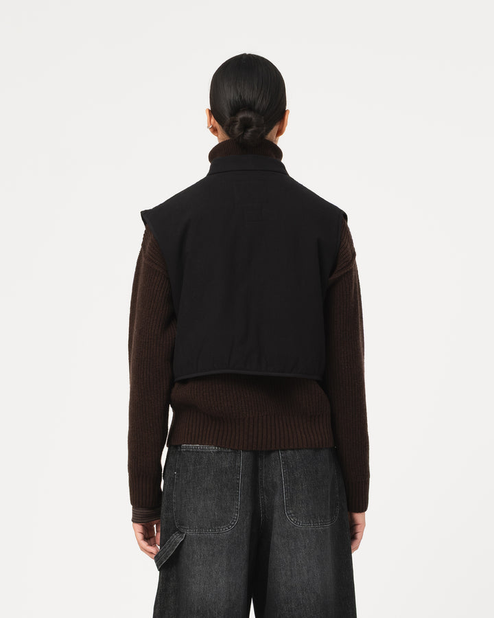 G.o.D Mini Vest Padded Cotton Black