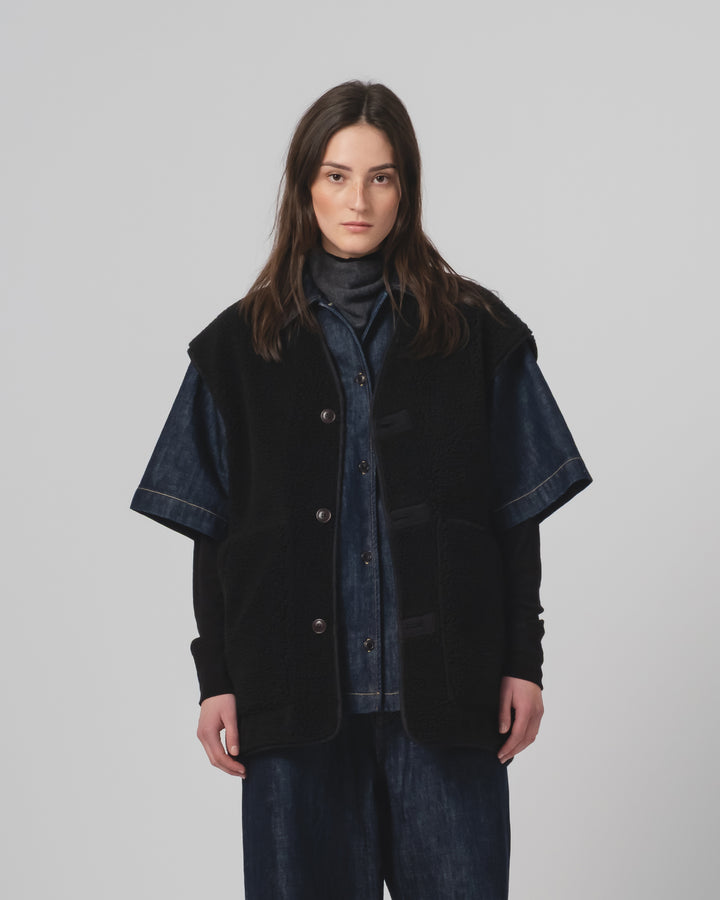 G.o.D Ridge Vest Piumino Nylon Black