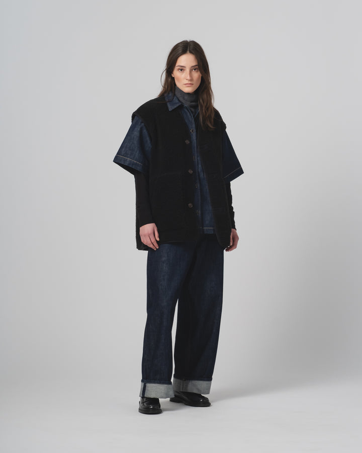 G.o.D Ridge Vest Piumino Nylon Black