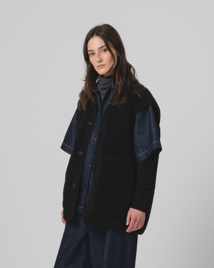 G.o.D Ridge Vest Piumino Nylon Black