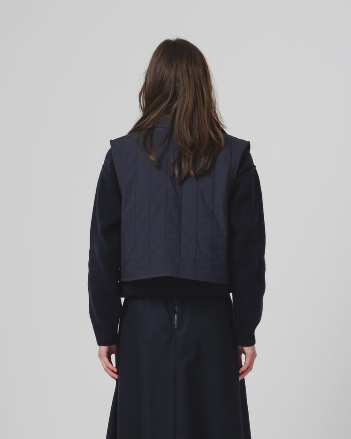 G.o.D Cork Vest Quilted Cotton Inkt