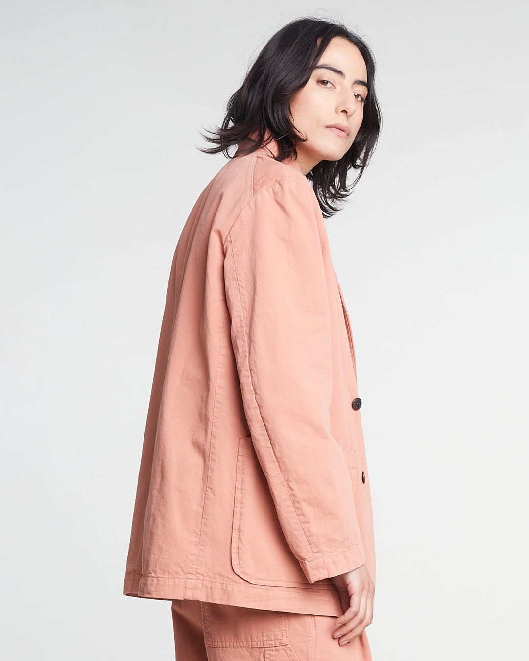G.o.D Blazer Crispy Cotton Old Rose