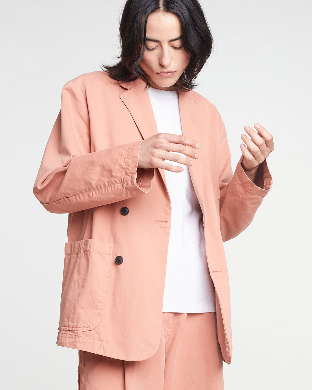 G.o.D Blazer Crispy Cotton Old Rose