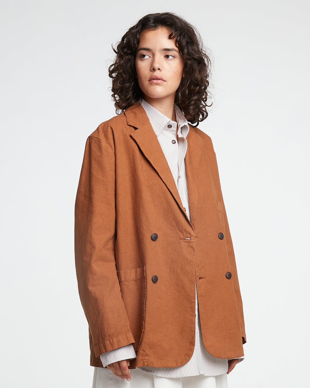 G.o.D Blazer Cotton Linen Chipmunk