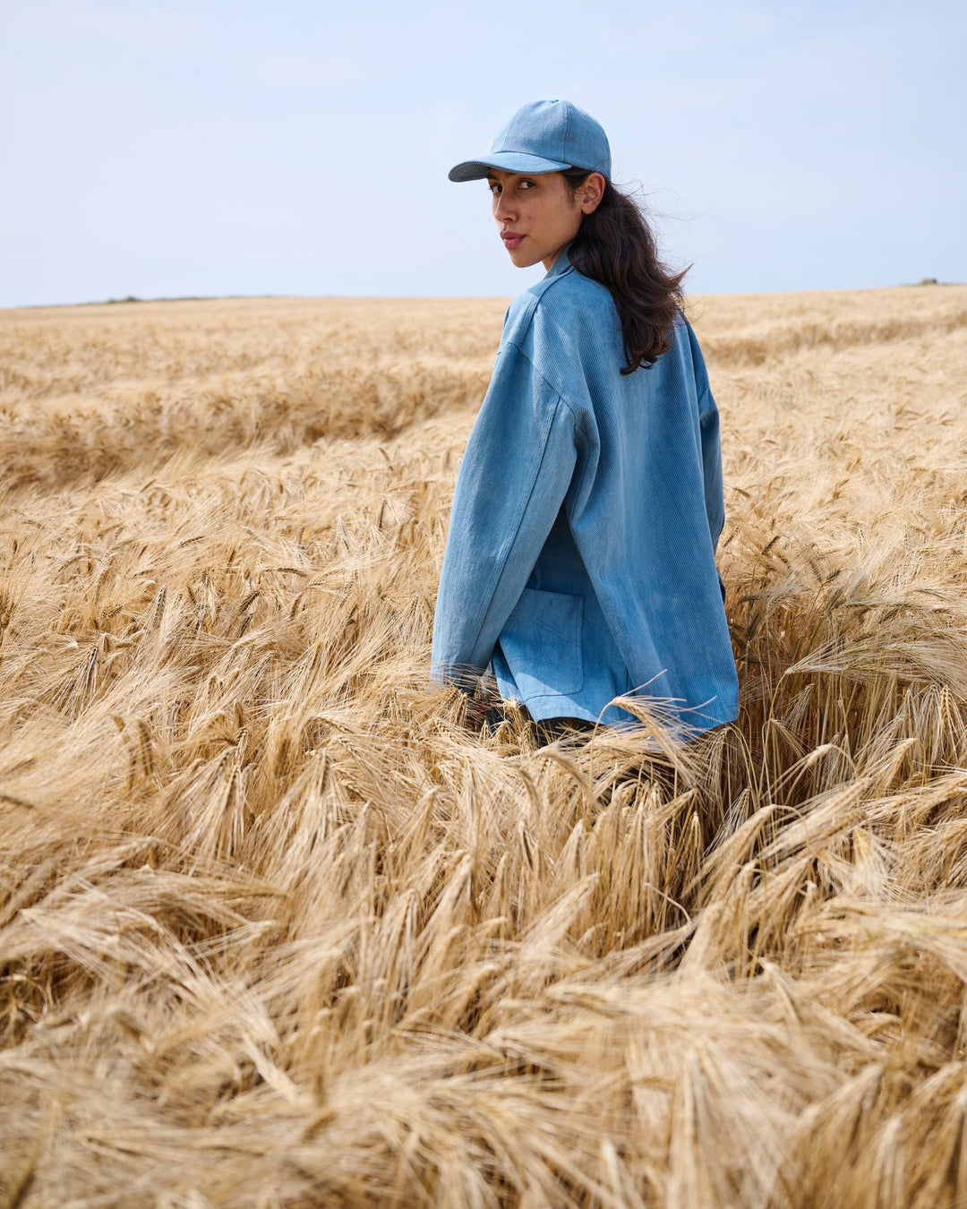 G.o.D Alcatraz Jacket Acid Denim Blue