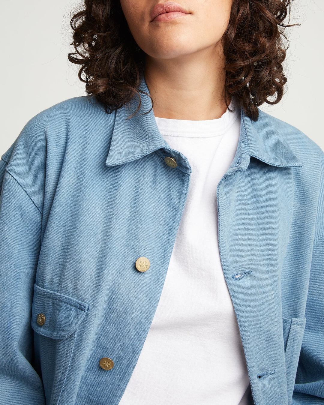 G.o.D Alcatraz Jacket Acid Denim Blue