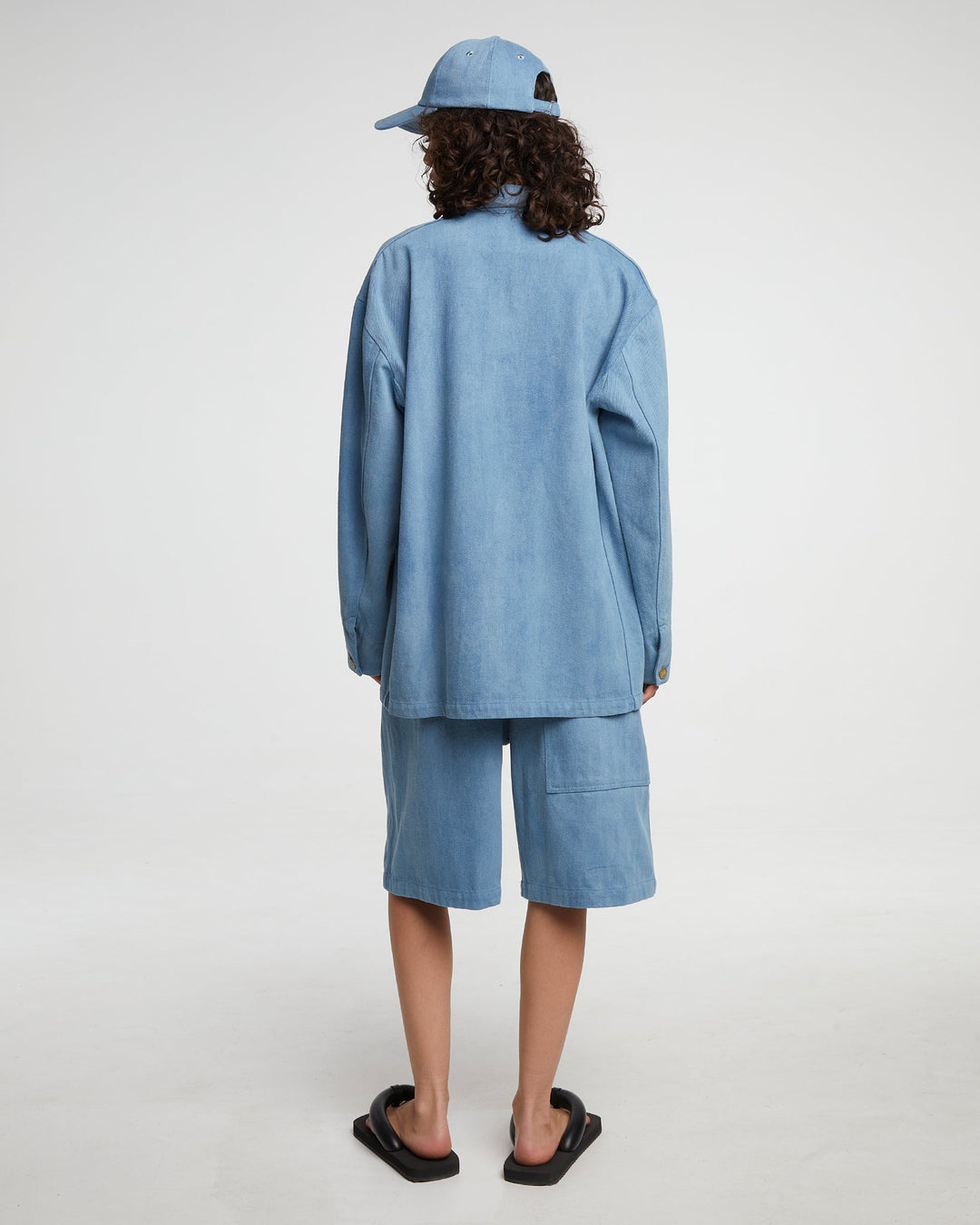 G.o.D Alcatraz Jacket Acid Denim Blue