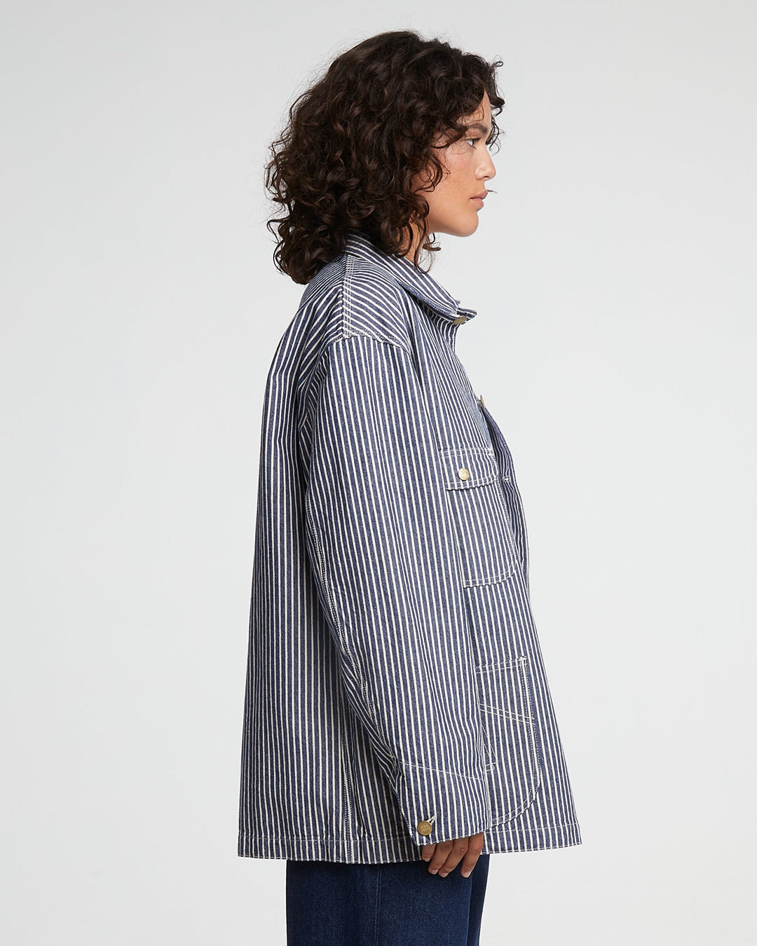 G.o.D Alcatraz Jacket Wild Road Stripes Blue/White