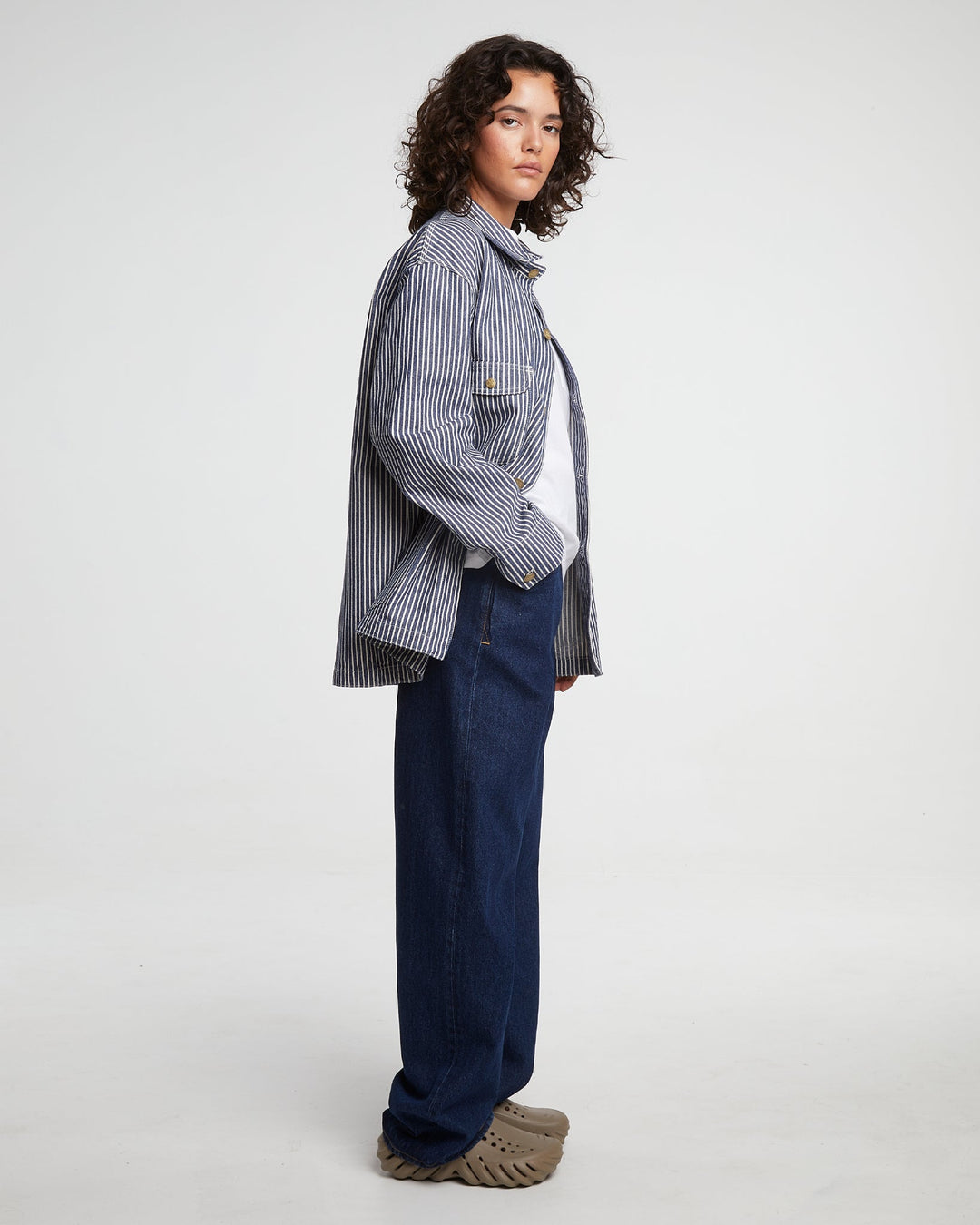 G.o.D Alcatraz Jacket Wild Road Stripes Blue/White