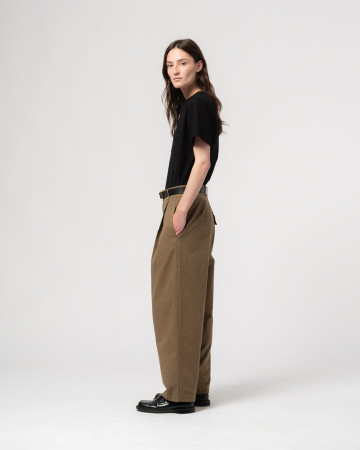 G.o.D British Worker Cotton Linen Canteen Green