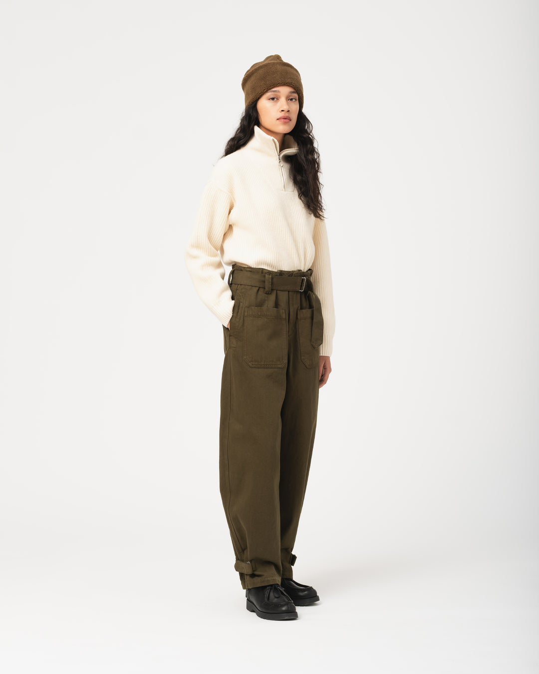 G.o.D Motorcycle Pants Bull Denim Shitake