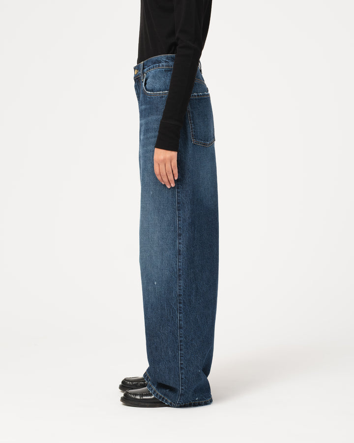 G.o.D Janet Denim Denim Erosion Blue