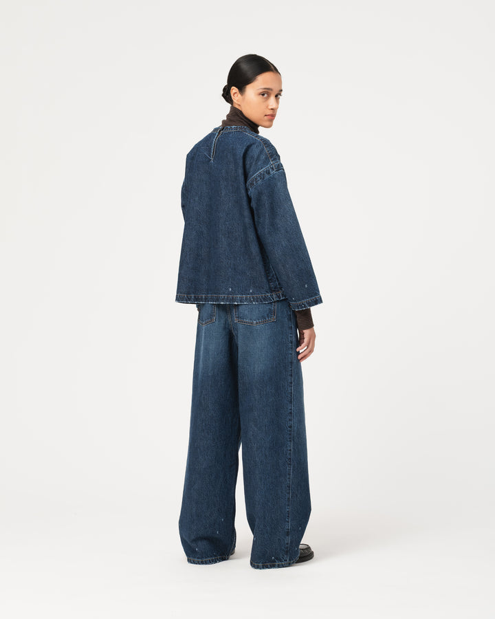 G.o.D Janet Denim Denim Erosion Blue