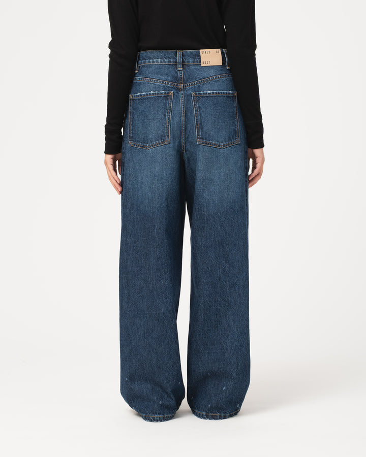 G.o.D Janet Denim Denim Erosion Blue