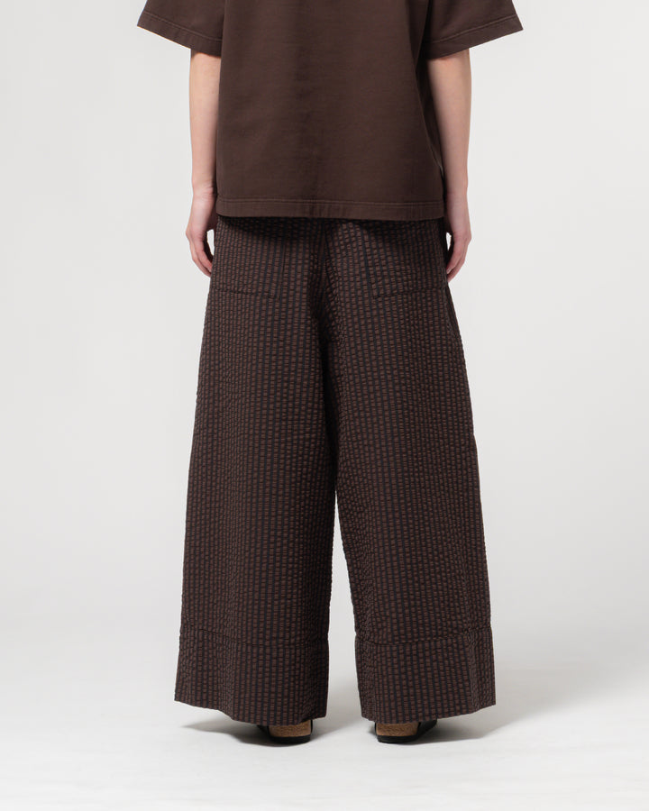G.o.D Culotte Belfast Serrsucker Coffee/Navy