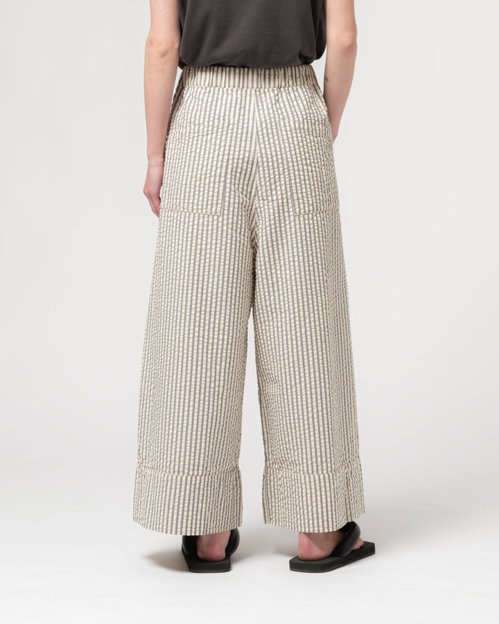 G.o.D Culotte Belfast Serrsucker Iron/Off-White
