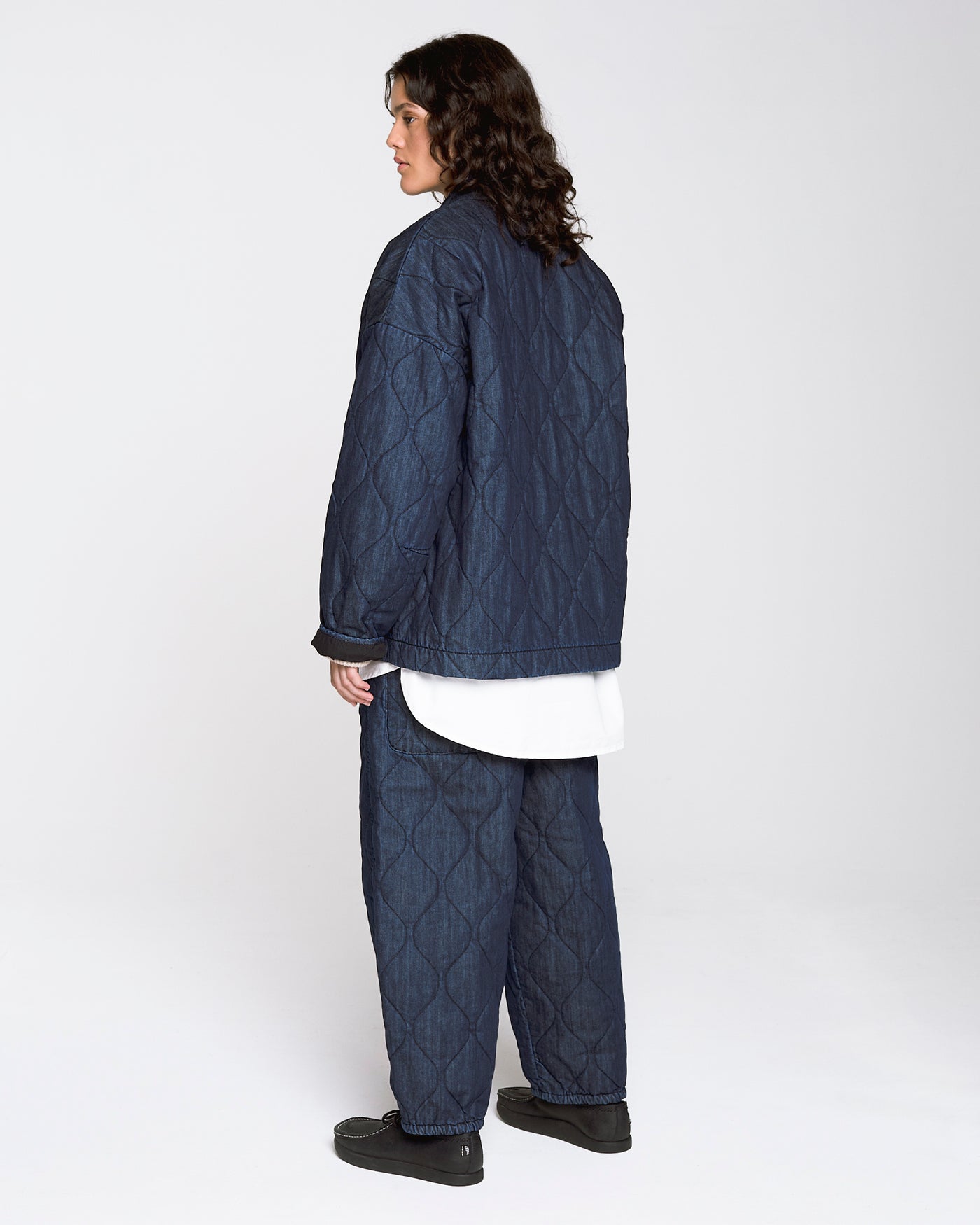 G.o.D Karate Pants Quilted Denim Indigo