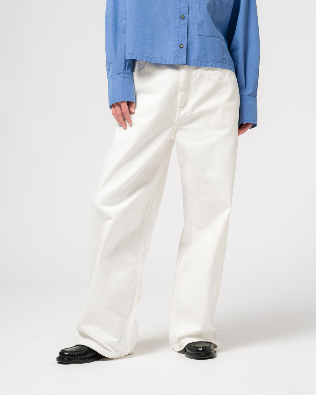 G.o.D Janet Denim White Denim White