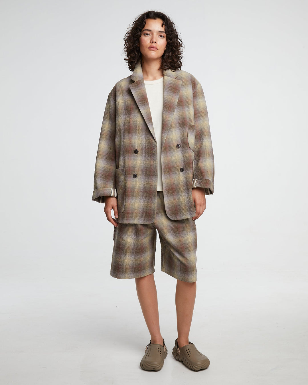 G.o.D Bermuda Merida Check Khaki