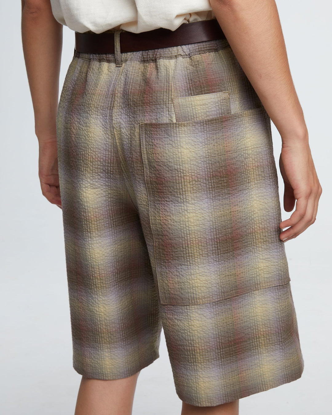 G.o.D Bermuda Merida Check Khaki