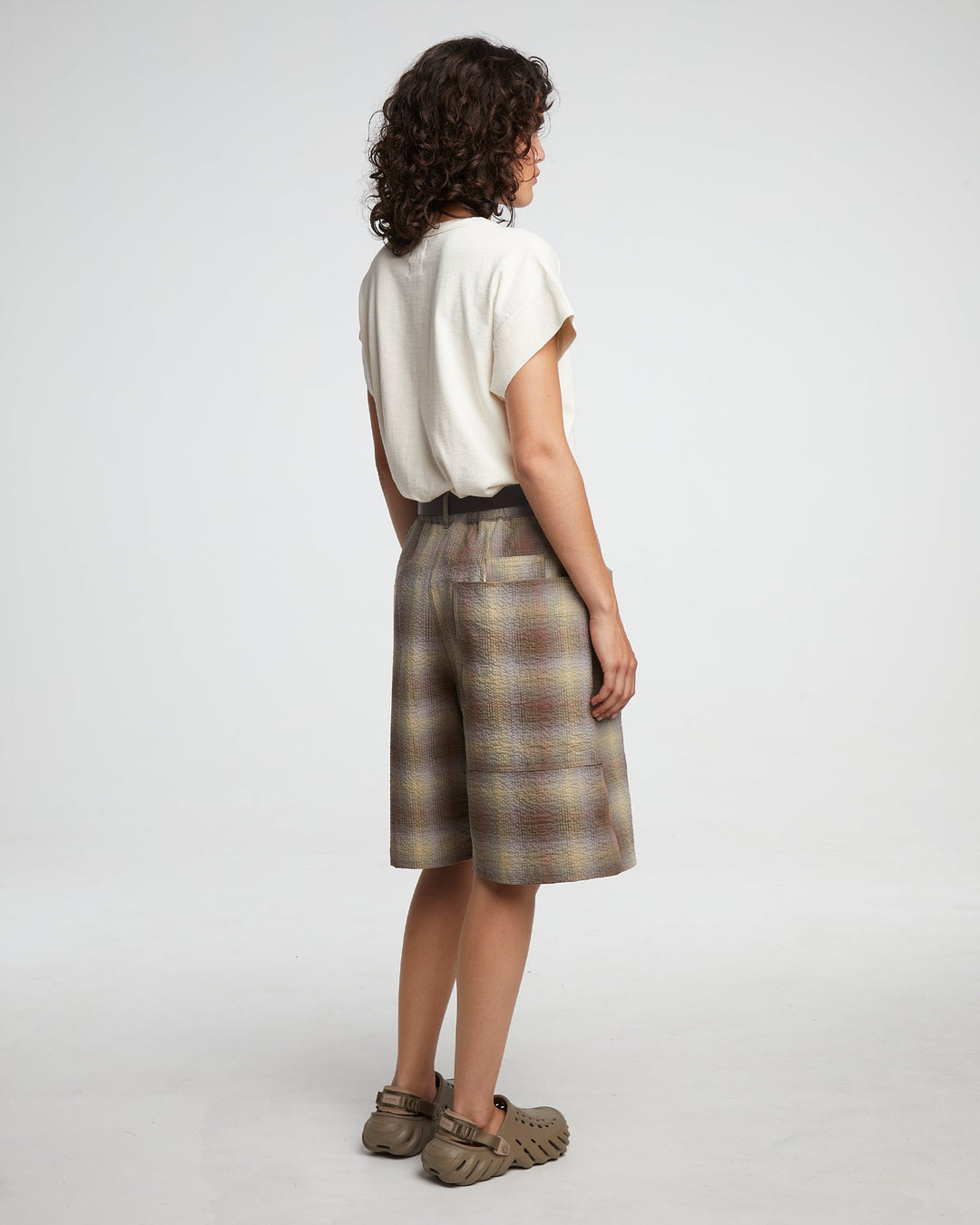 G.o.D Bermuda Merida Check Khaki