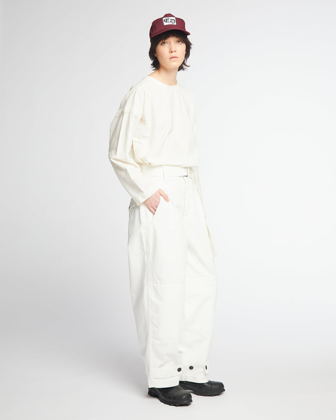 G.o.D Field Chino White Denim Milk