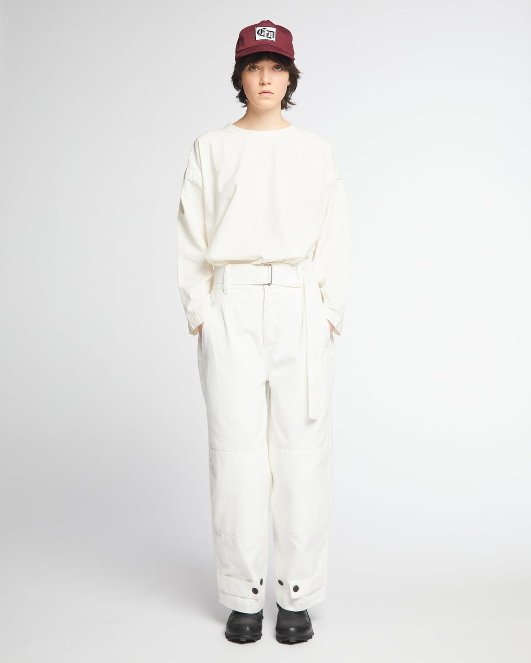 G.o.D Field Chino White Denim Milk
