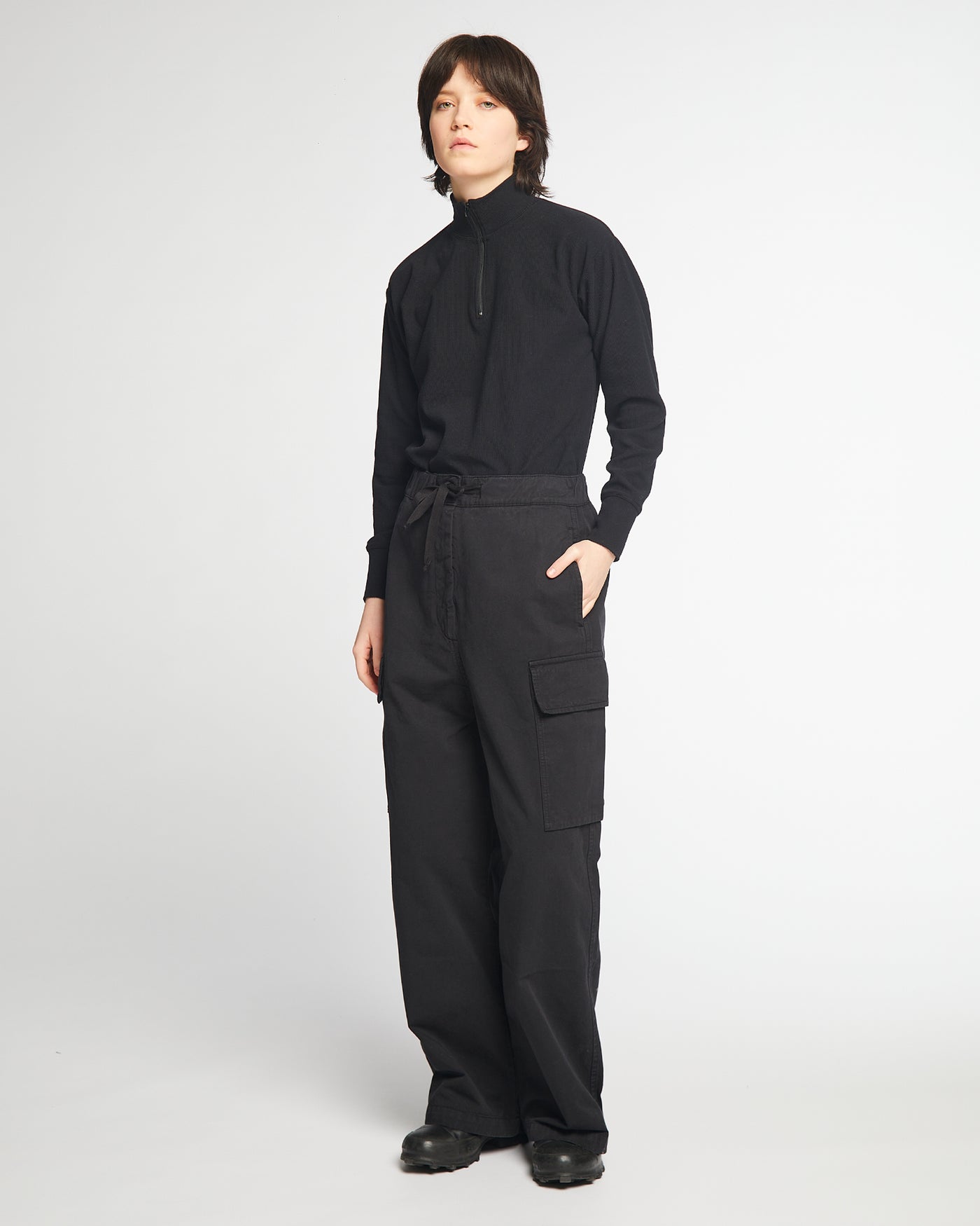 G.o.D Para Pants Crispy Cotton Black