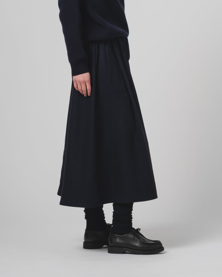 G.o.D Meadow Skirt Cashart Wool Inkt
