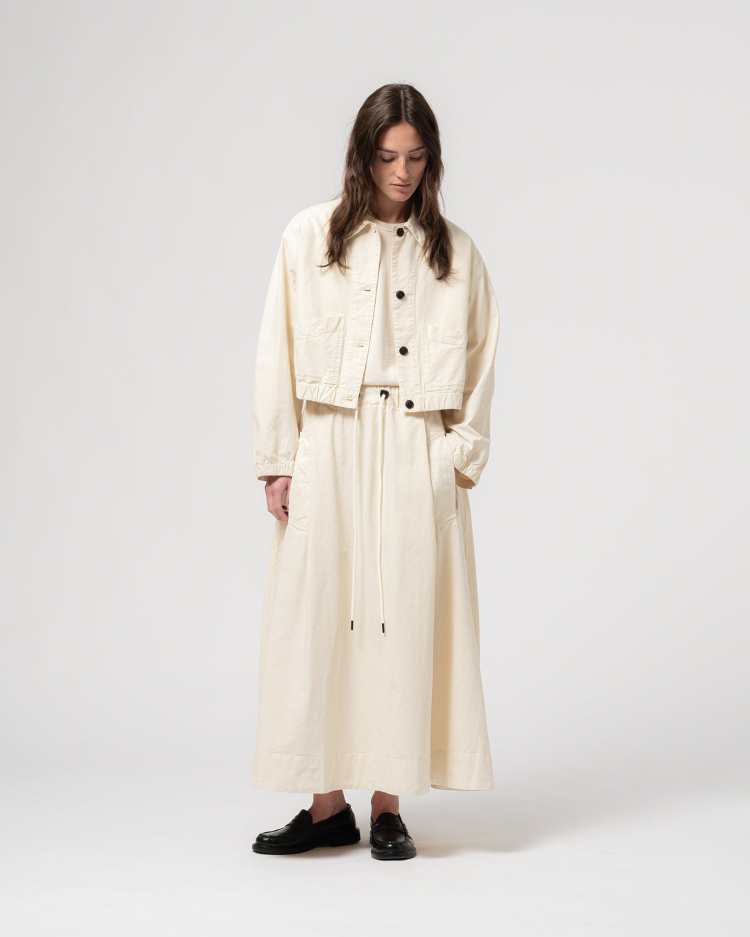 G.o.D Meadow Skirt Cotton Linen Wheat