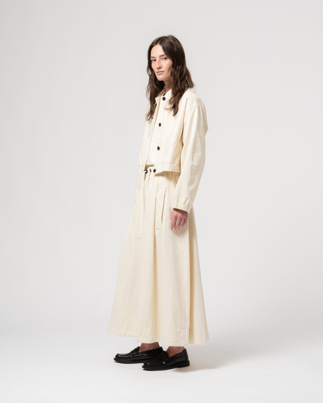 G.o.D Meadow Skirt Cotton Linen Wheat
