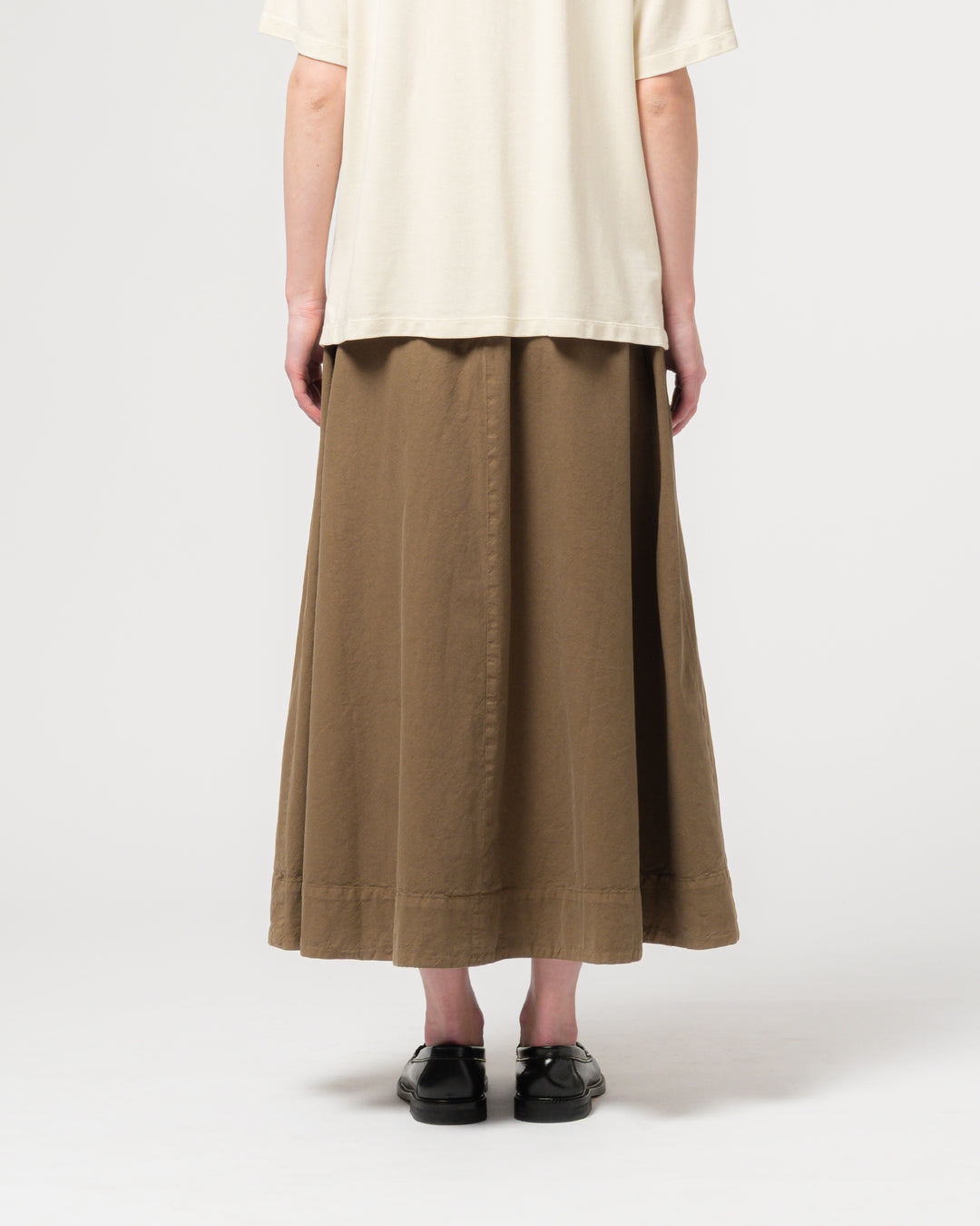 G.o.D Meadow Skirt Cotton Linen Canteen Green