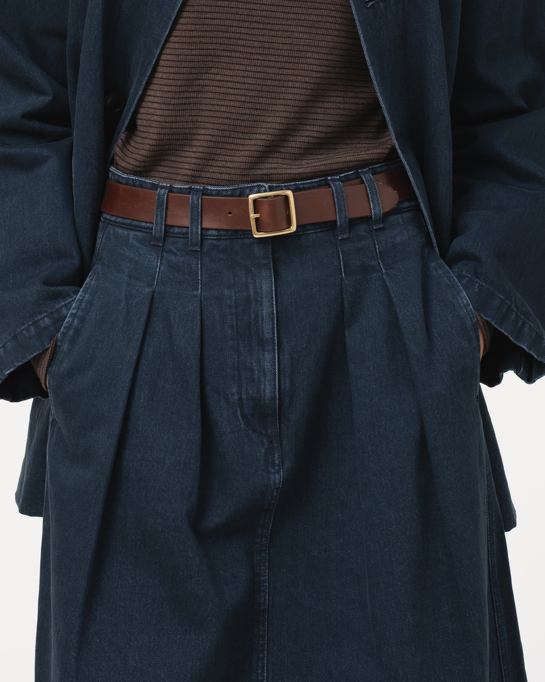 G.o.D Bulb Skirt Enigma Denim Inkt