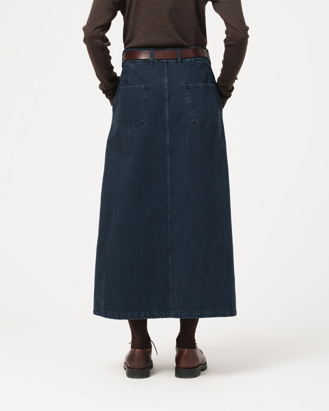 G.o.D Bulb Skirt Enigma Denim Inkt