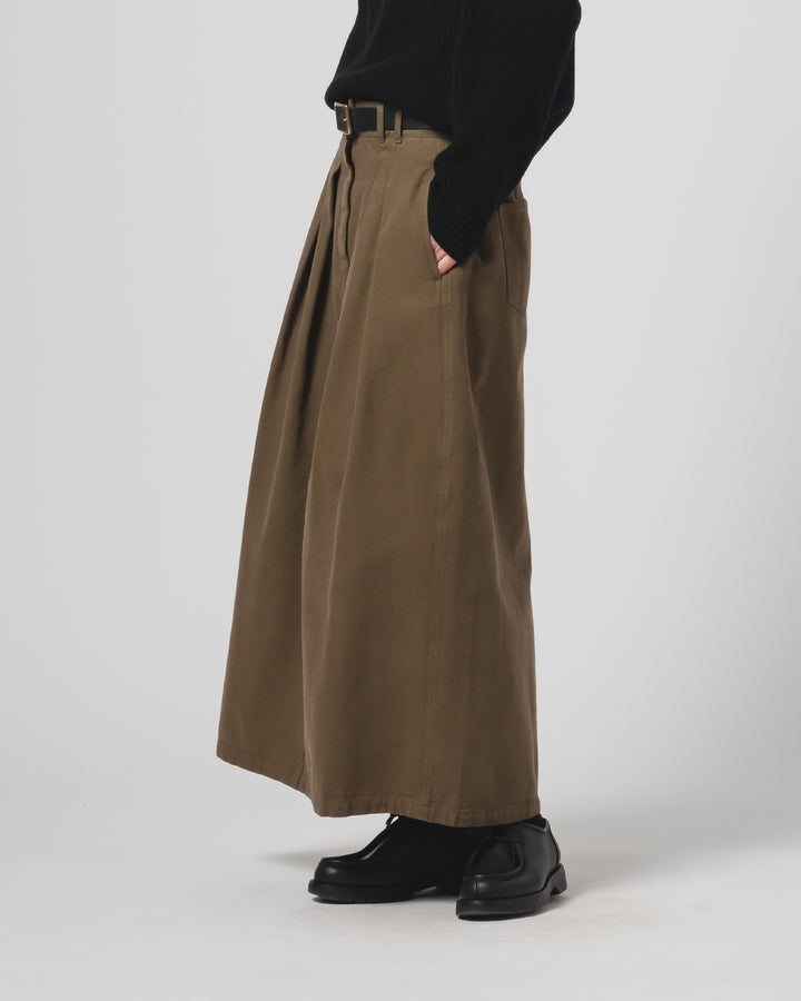 G.o.D Bulb Skirt Canvas Fossil Green