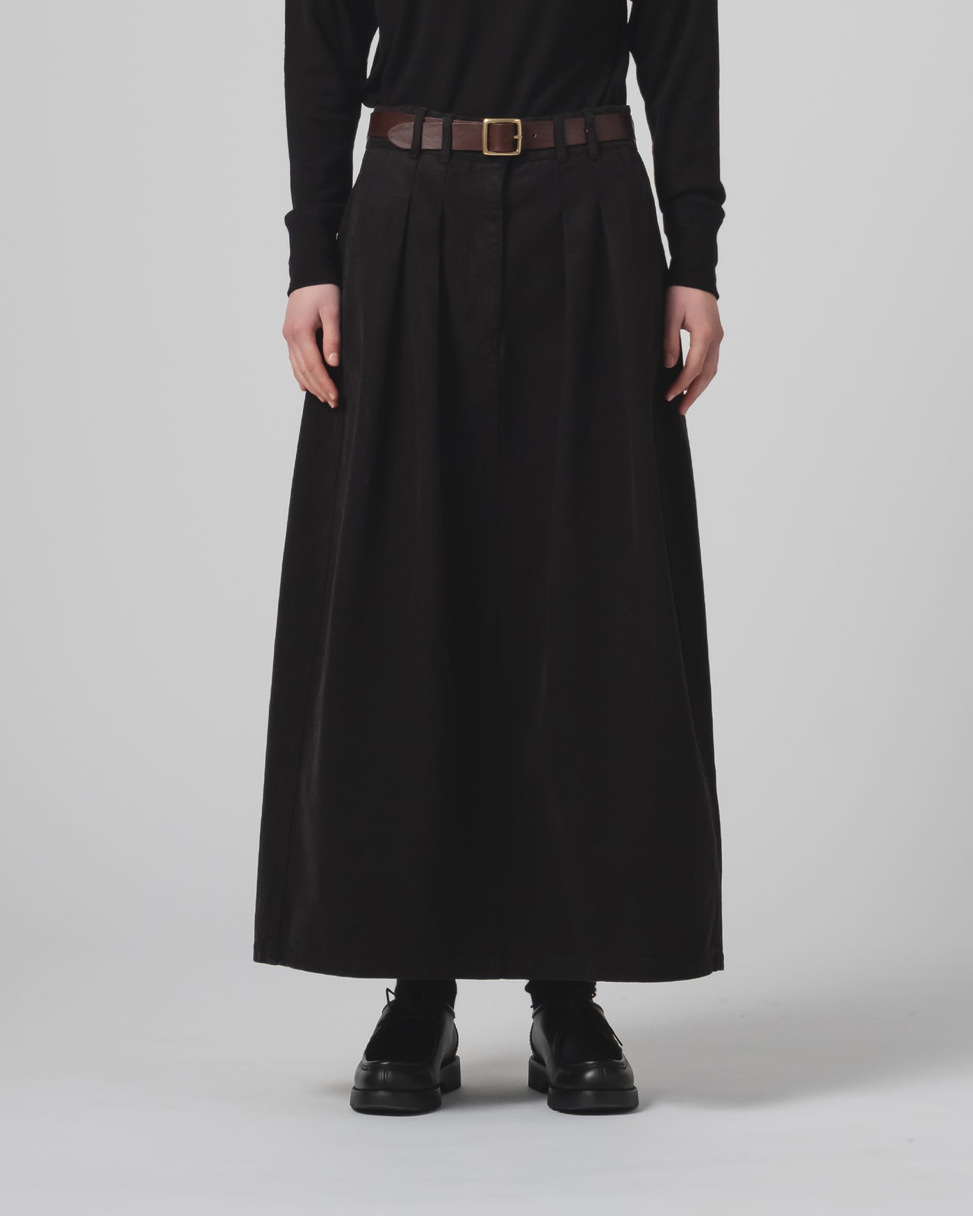 G.o.D Bulb Skirt Canvas Black