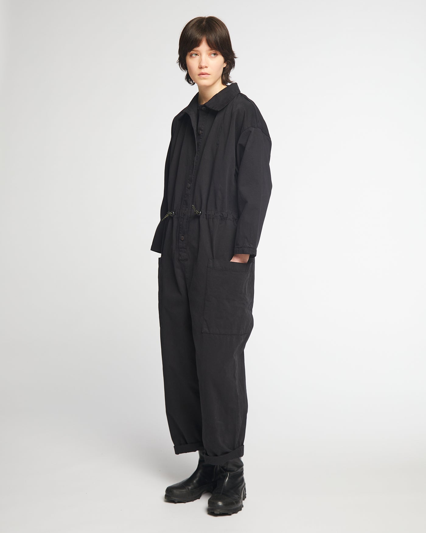 G.o.D Garage Suit Crispy Cotton Black