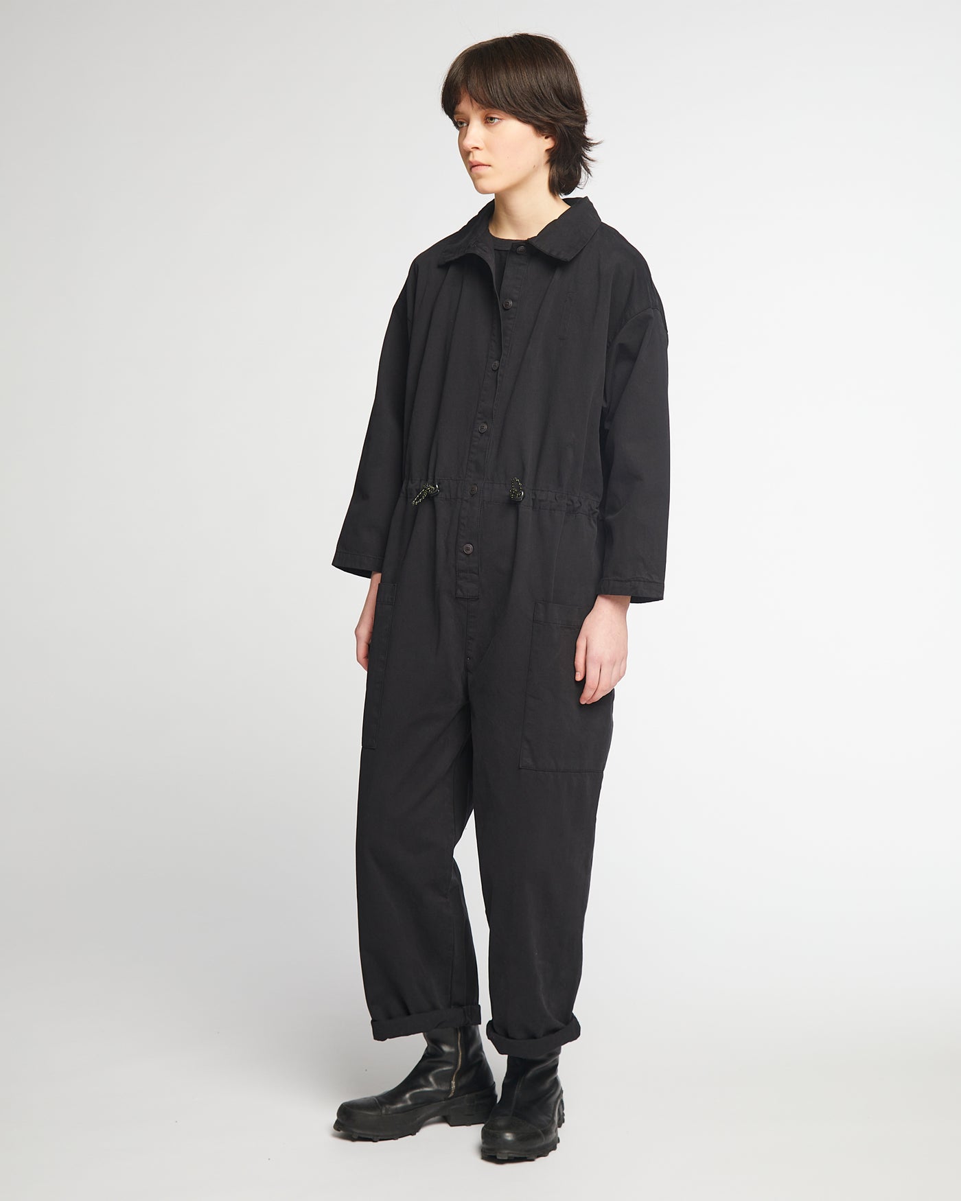 G.o.D Garage Suit Crispy Cotton Black