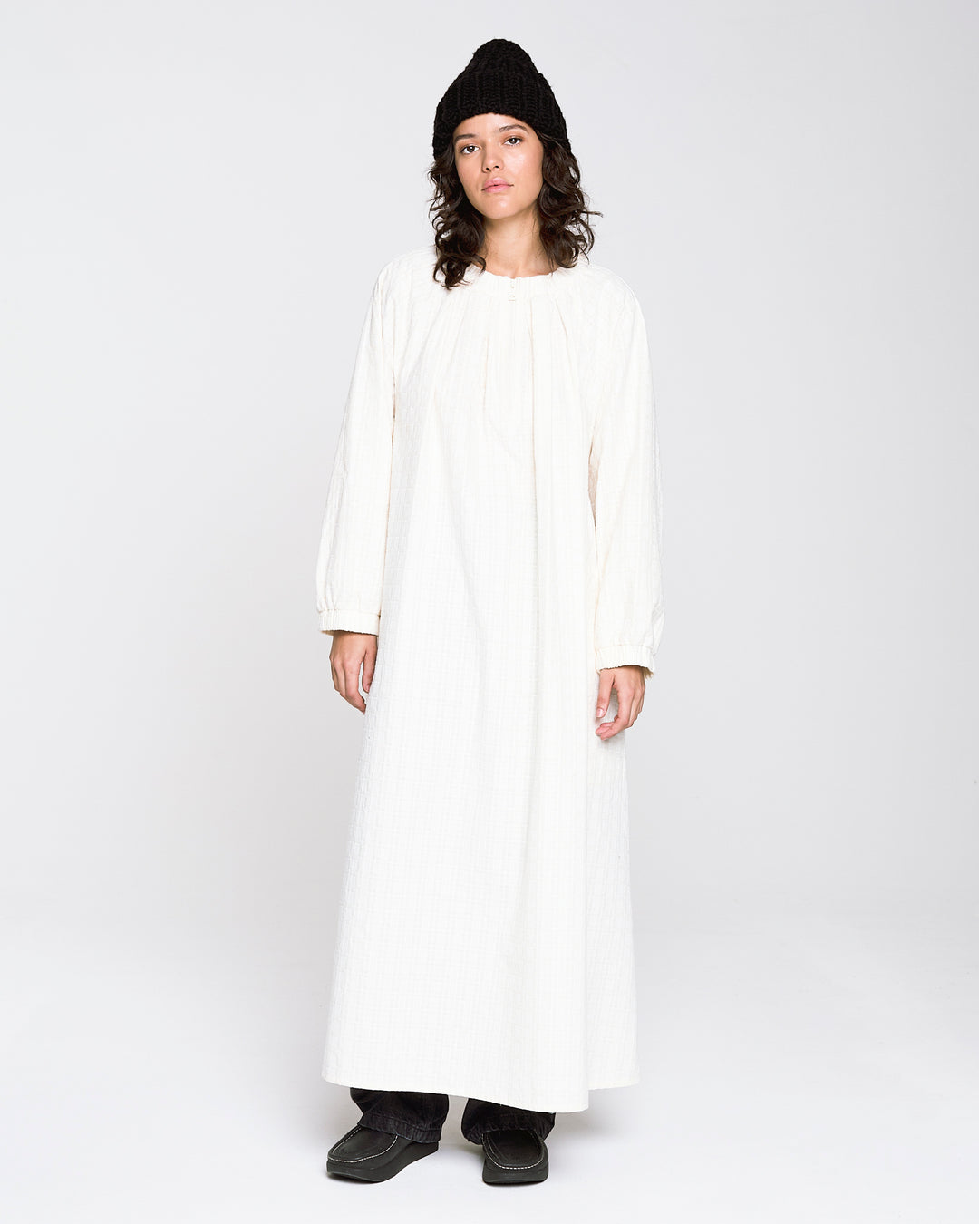 G.o.D Grassland Dress Dobby Cotton Milk