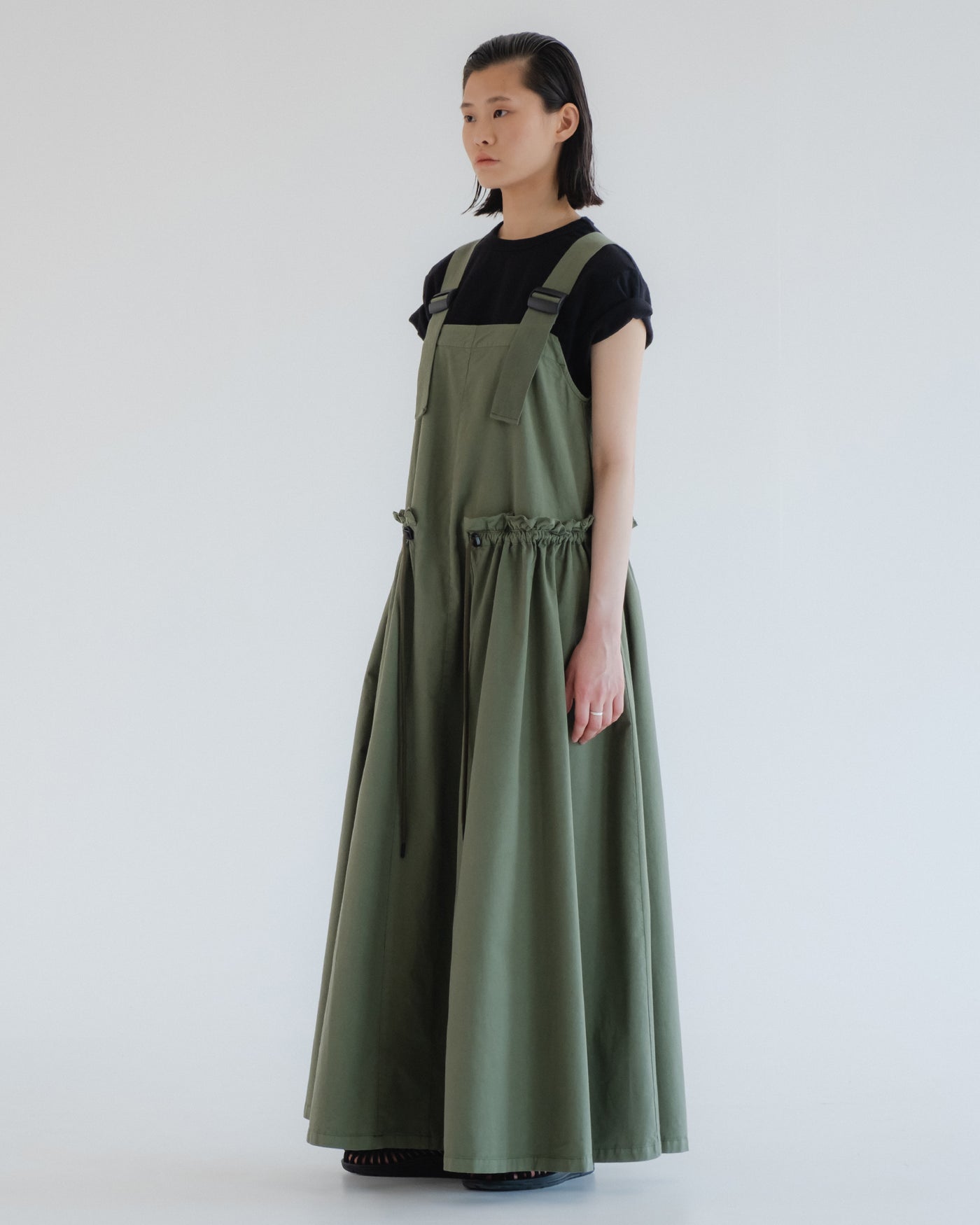 G.o.D Sun Dress Light Cotton Drill Litchen