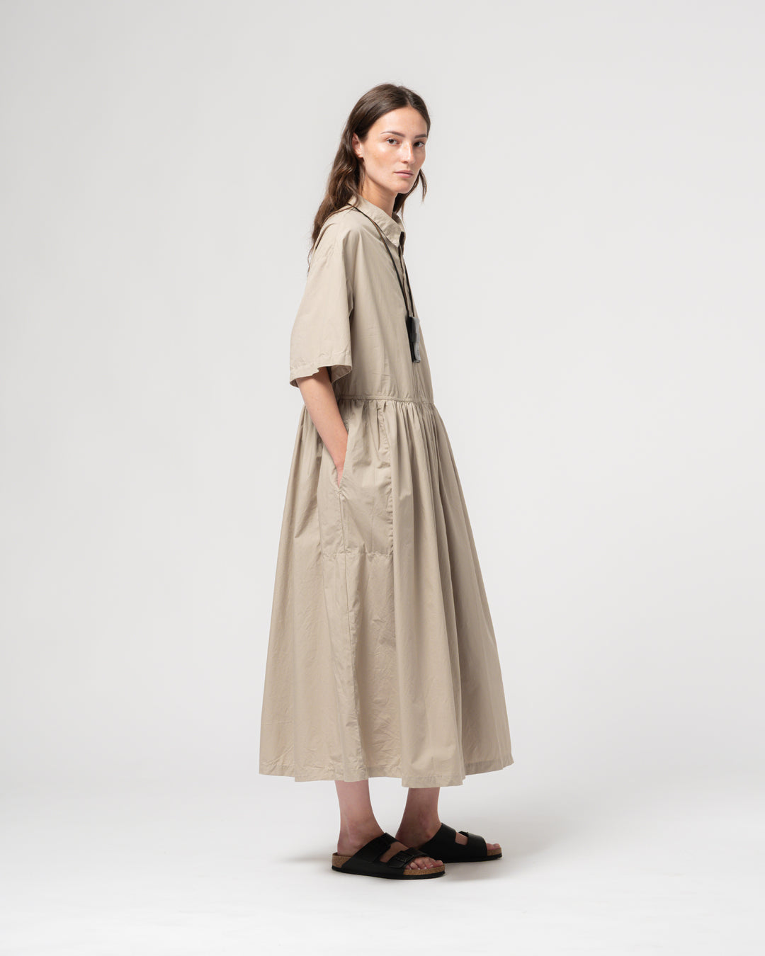 G.o.D Jezabel Dress Peach Popeline Oyster