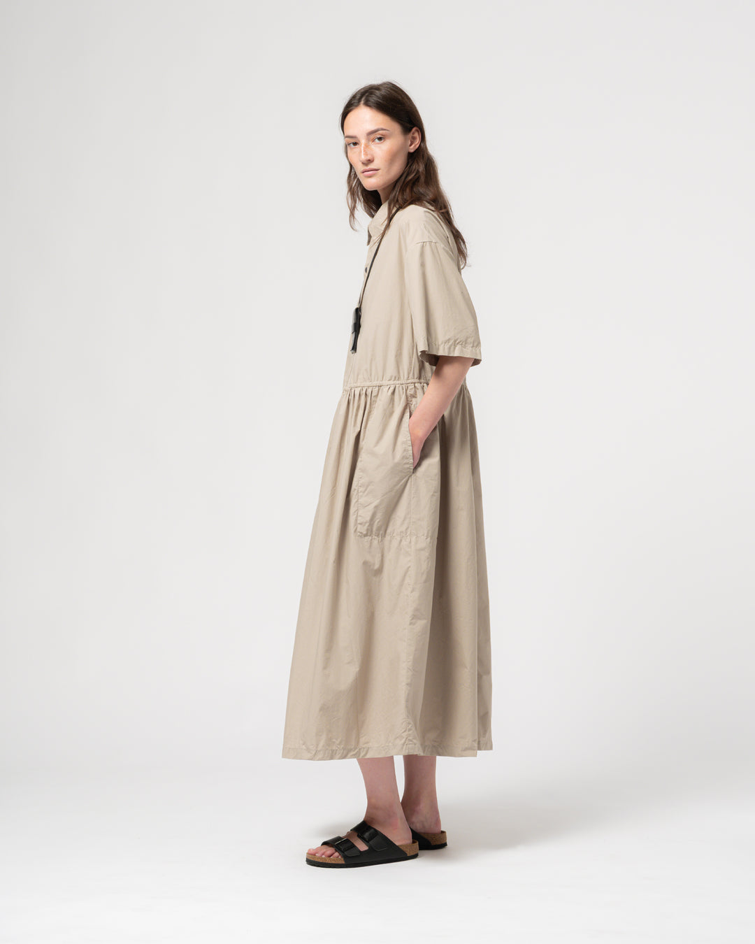 G.o.D Jezabel Dress Peach Popeline Oyster