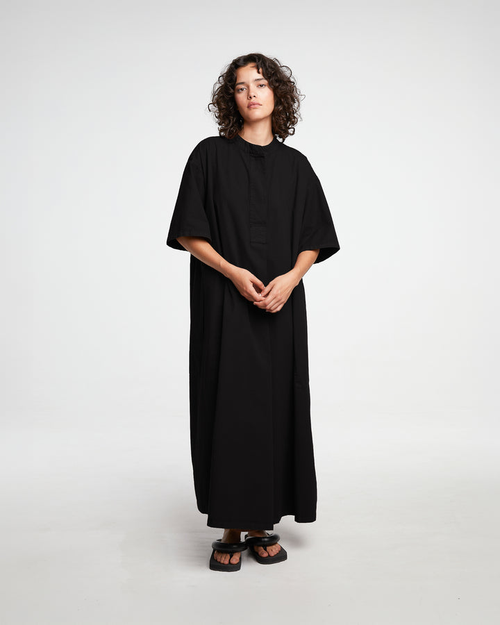 G.o.D Gardian Dress Seersucker Black