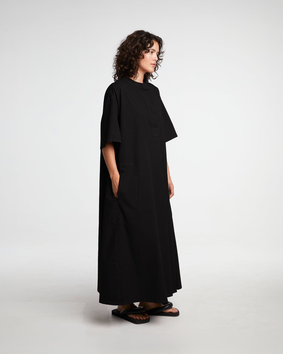 G.o.D Gardian Dress Seersucker Black