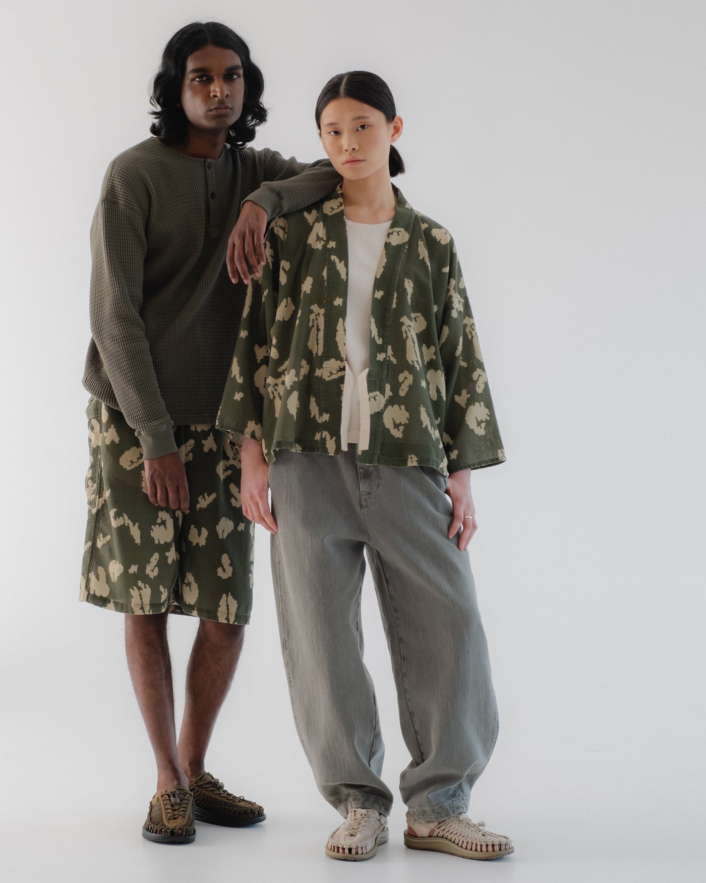 G.o.D Kimono Cloud Camo Mesh Mint/Off White