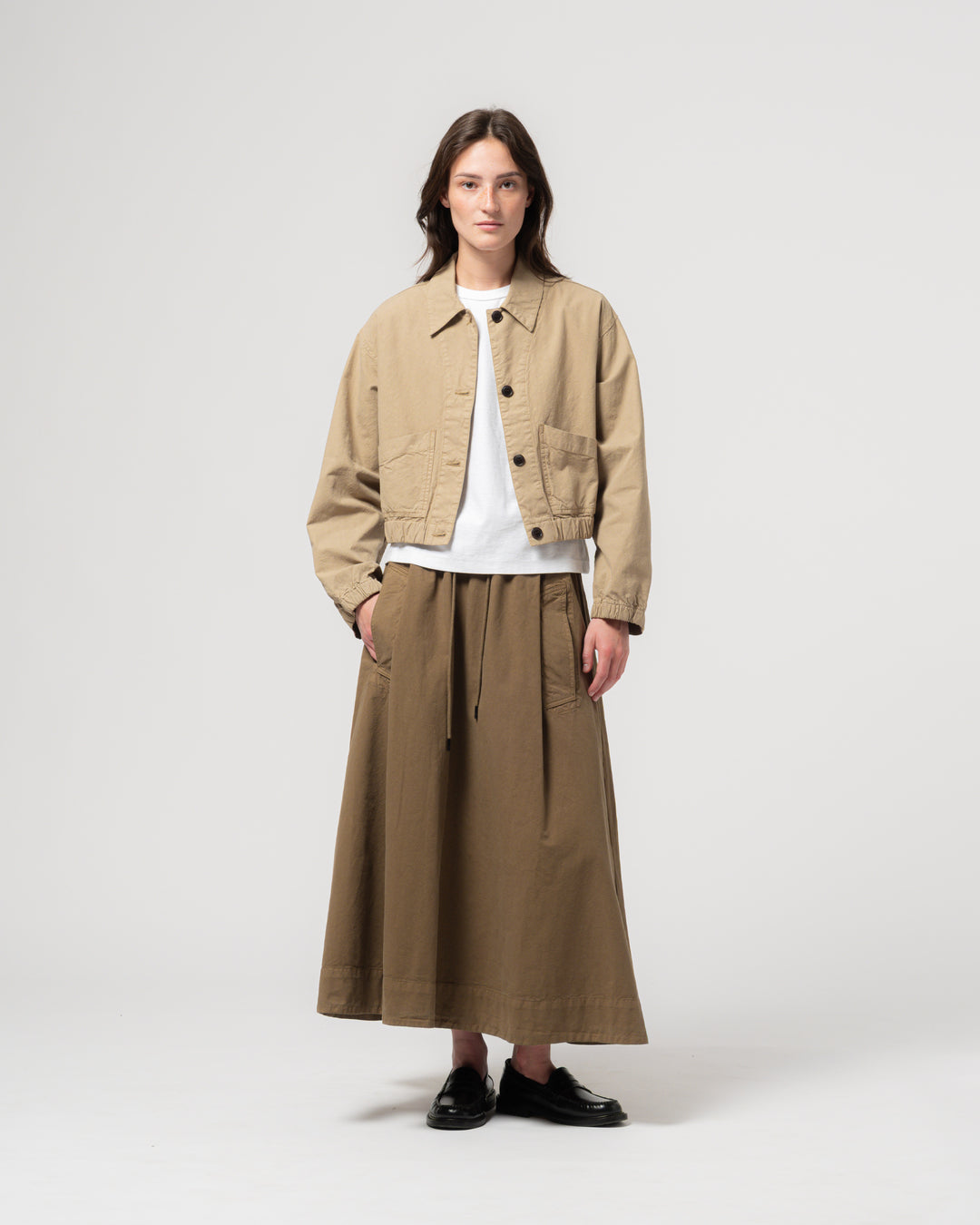 G.o.D Artisan Shirt Cotton Linen Kelp